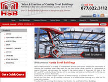 Tablet Screenshot of harrissteelbldg.com